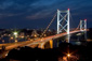 夜の関門橋写真