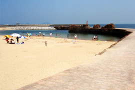 人工海浜・多目的広場（ひびき海の公園）写真